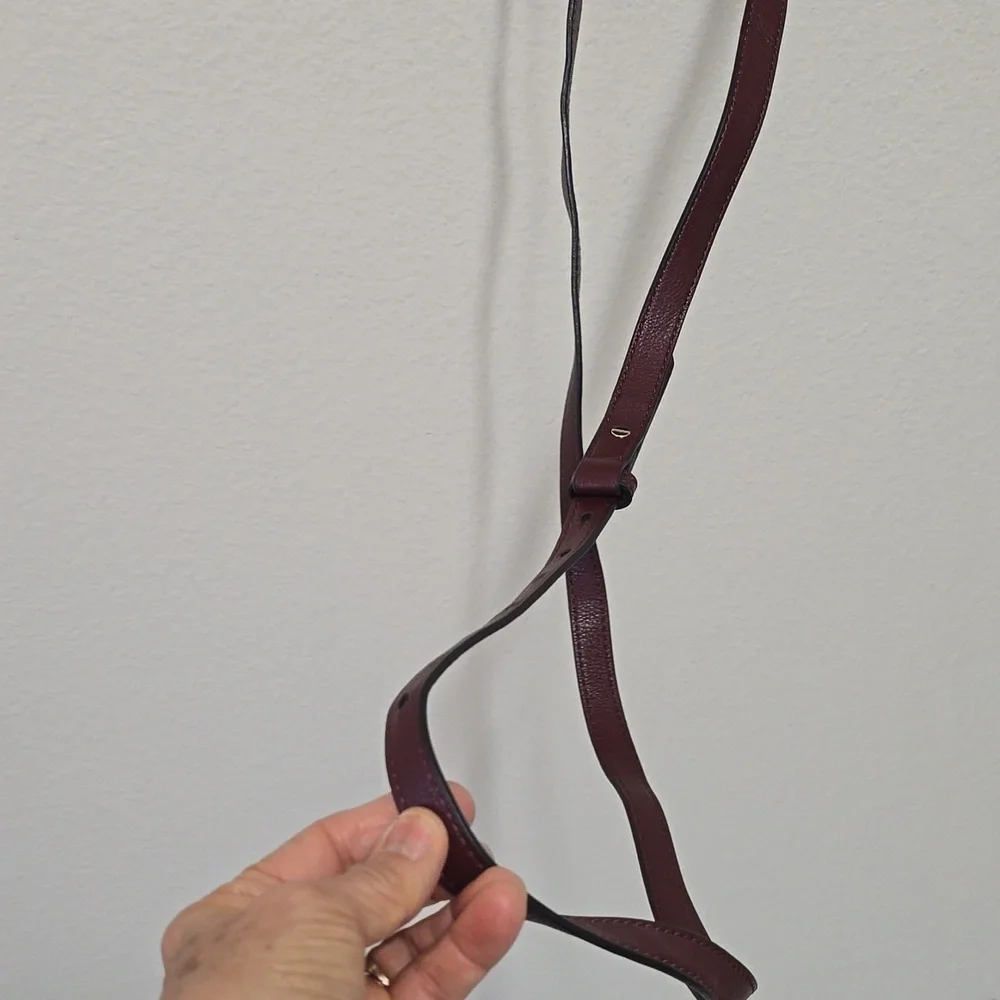 GAP FAUX LEATHER‎ Burgundy Convertible Backpack/Shoulder Bag